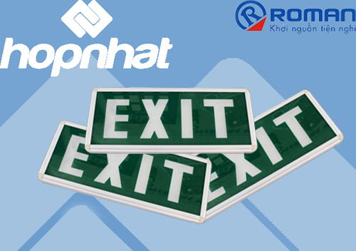 Đèn LED EXIT Roman 2001C:, Đèn LED EXIT Roman (1 mặt, 2 măt)