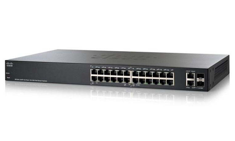 Cisco SF250-24P-K9-EU, Cisco SF250-24P-K9-EU - Switch Cisco SF250-24P 24-Port 10/100 PoE Smart Switch