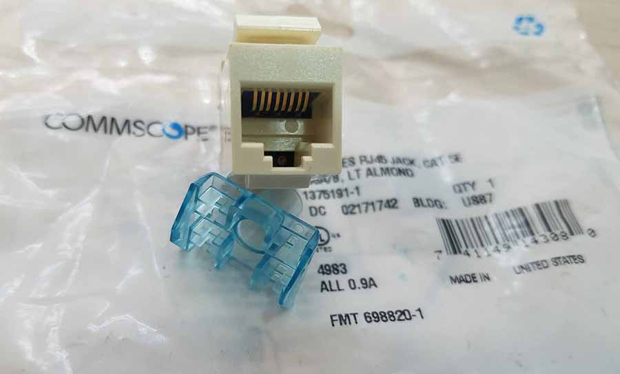 Nhân mạng cat5E Commscope, Nhân mạng cat5E Commscope chính hãng Patch: 1375191-1