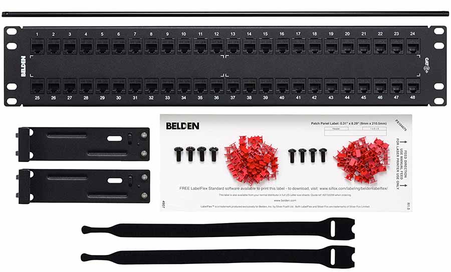 Patch panel cat6 48p Belden, Patch panel cat6 48p Belden chính hãng